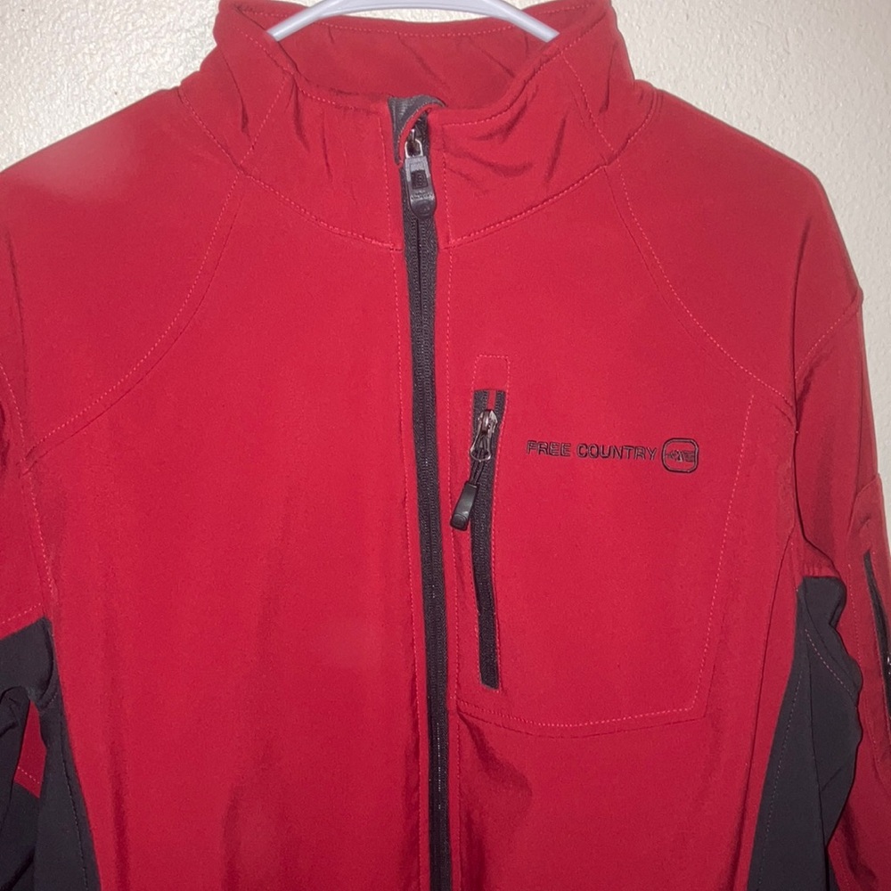 Free Country Men's‎ Red Softshell Jacket - Picture 6 of 9